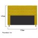 Cabeceira Estofada Dama 140 cm Casal Com Strass  Suede Amarelo - Amarena Móveis