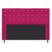 Cabeceira Estofada Dama 140 cm Casal Com Strass  Suede Pink - Amarena Móveis