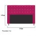 Cabeceira Estofada Dama 140 cm Casal Com Strass  Suede Pink - Amarena Móveis