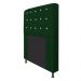 Cabeceira Estofada Dama 140 cm Casal Com Strass  Suede Verde - Amarena Móveis