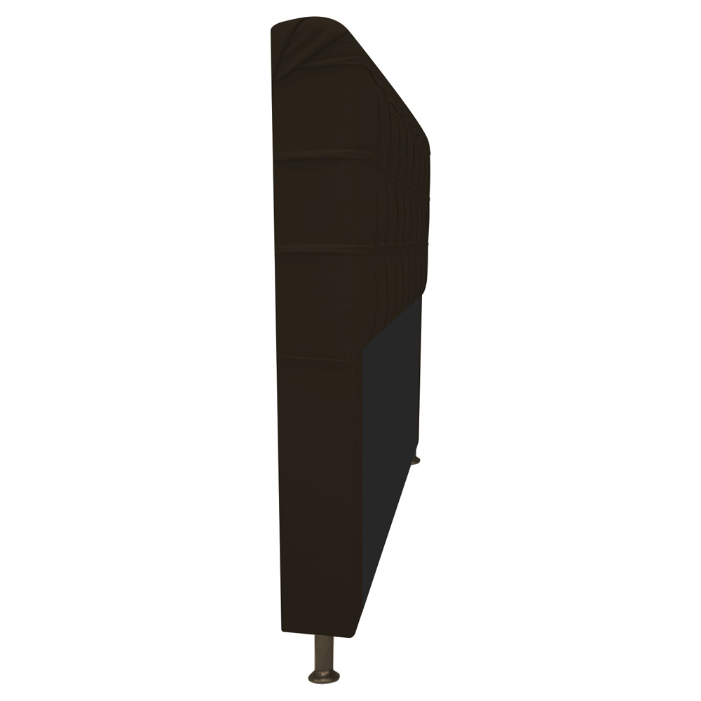 Cabeceira Estofada Dama 160 cm Queen Size Com Botonê Corano Marrom - Amarena Móveis