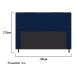 Cabeceira Estofada Dama 160 cm Queen Size Com Botonê Suede Azul Marinho - Amarena Móveis