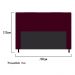 Cabeceira Estofada Dama 160 cm Queen Size Com Botonê Suede Bordô - Amarena Móveis