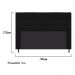 Cabeceira Estofada Dama 160 cm Queen Size Com Botonê Suede Preto - Amarena Móveis