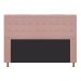 Cabeceira Estofada Dama 160 cm Queen Size Com Botonê Suede Rosê - Amarena Móveis