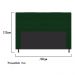 Cabeceira Estofada Dama 160 cm Queen Size Com Botonê Suede Verde - Amarena Móveis