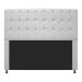 Cabeceira Estofada Dama 160 cm Queen Size Com Strass Corano Branco - Amarena Móveis