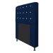 Cabeceira Estofada Dama 160 cm Queen Size Com Strass Suede Azul Marinho - Amarena Móveis