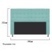 Cabeceira Estofada Dama 160 cm Queen Size Com Strass Suede Azul Tiffany - Amarena Móveis