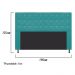 Cabeceira Estofada Dama 160 cm Queen Size Com Strass Suede Azul Turquesa - Amarena Móveis