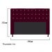 Cabeceira Estofada Dama 160 cm Queen Size Com Strass Suede Bordô - Amarena Móveis