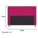 Cabeceira Estofada Dama 160 cm Queen Size Com Strass Suede Pink - Amarena Móveis