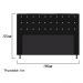 Cabeceira Estofada Dama 160 cm Queen Size Com Strass Suede Preto - Amarena Móveis