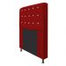 Cabeceira Estofada Dama 160 cm Queen Size Com Strass Suede Vermelho - Amarena Móveis