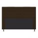 Cabeceira Estofada Dama 195 cm King Size Com Botonê Suede Marrom - Amarena Móveis