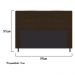 Cabeceira Estofada Dama 195 cm King Size Com Botonê Suede Marrom - Amarena Móveis