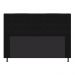 Cabeceira Estofada Dama 195 cm King Size Com Botonê Suede Preto - Amarena Móveis