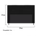 Cabeceira Estofada Dama 195 cm King Size Com Botonê Suede Preto - Amarena Móveis