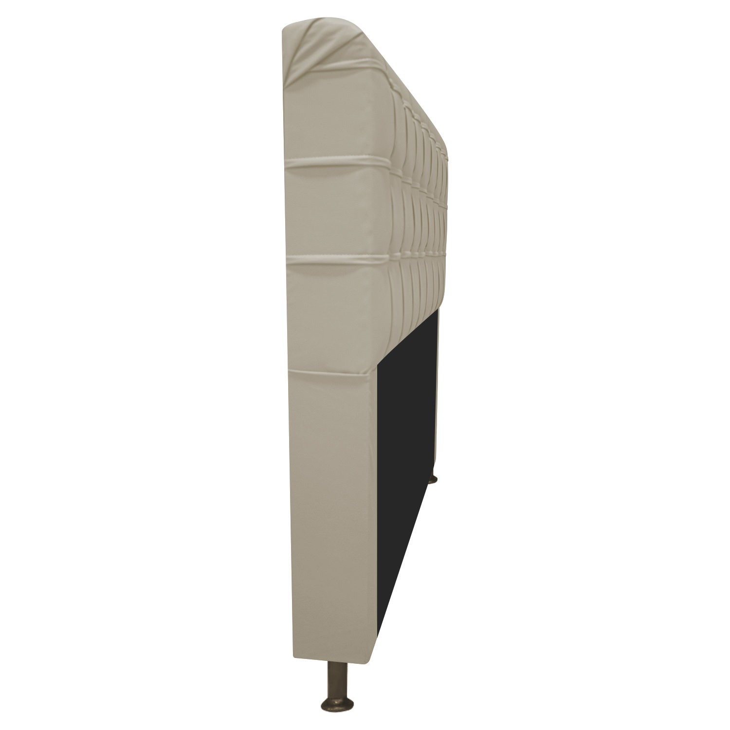 Cabeceira Estofada Dama 195 cm King Size Com Strass Corano Bege - Amarena Móveis