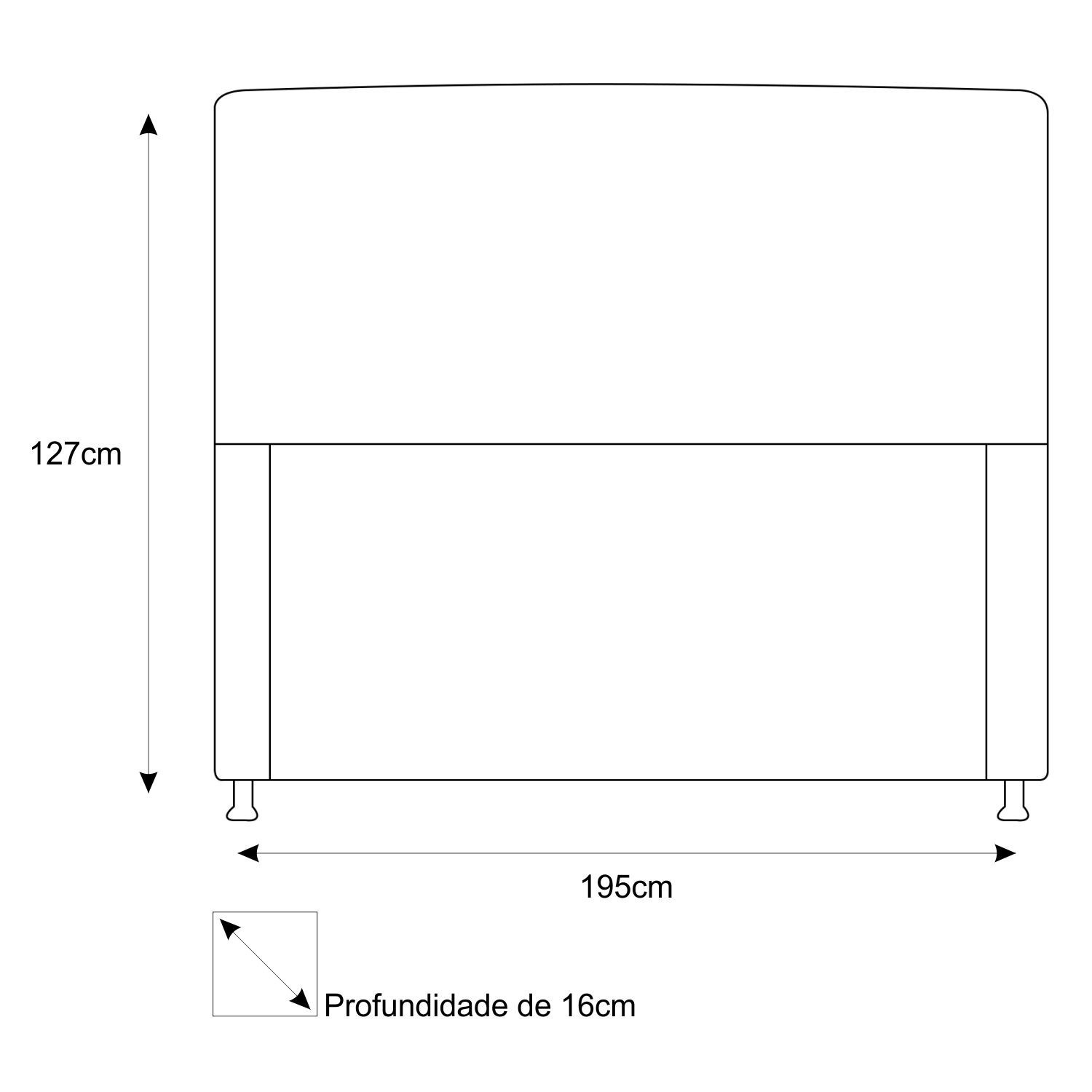 Cabeceira Estofada Dama 195 cm King Size Com Strass Corano Bege - Amarena Móveis