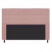 Cabeceira Estofada Dama 195 cm King Size Com Strass Suede Rosê - Amarena Móveis