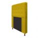 Cabeceira Estofada Dama 90 cm Solteiro Com Botonê  Suede Amarelo - Amarena Móveis