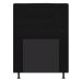 Cabeceira Estofada Dama 90 cm Solteiro Com Botonê  Suede Preto - Amarena Móveis