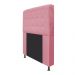 Cabeceira Estofada Dama 90 cm Solteiro Com Botonê  Suede Rosa Bebê - Amarena Móveis