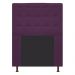 Cabeceira Estofada Dama 90 cm Solteiro Com Botonê  Suede Roxo - Amarena Móveis