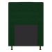 Cabeceira Estofada Dama 90 cm Solteiro Com Botonê  Suede Verde - Amarena Móveis