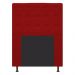 Cabeceira Estofada Dama 90 cm Solteiro Com Botonê  Suede Vermelho - Amarena Móveis