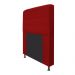 Cabeceira Estofada Dama 90 cm Solteiro Com Botonê  Suede Vermelho - Amarena Móveis