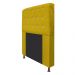 Cabeceira Estofada Dama 90 cm Solteiro Com Strass  Suede Amarelo - Amarena Móveis