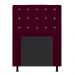 Cabeceira Estofada Dama 90 cm Solteiro Com Strass  Suede Bordô - Amarena Móveis