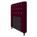 Cabeceira Estofada Dama 90 cm Solteiro Com Strass  Suede Bordô - Amarena Móveis