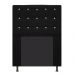 Cabeceira Estofada Dama 90 cm Solteiro Com Strass  Suede Preto - Amarena Móveis