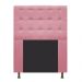 Cabeceira Estofada Dama 90 cm Solteiro Com Strass  Suede Rosa Bebê - Amarena Móveis