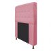 Cabeceira Estofada Dama 90 cm Solteiro Com Strass  Suede Rosa Bebê - Amarena Móveis