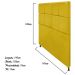 Cabeceira Estofada Damares 140 cm Casal Com Botonê  Suede Amarelo - Amarena Móveis