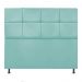 Cabeceira Estofada Damares 140 cm Casal Com Botonê  Suede Azul Tiffany - Amarena Móveis