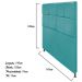 Cabeceira Estofada Damares 140 cm Casal Com Botonê  Suede Azul Turquesa - Amarena Móveis