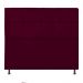 Cabeceira Estofada Damares 140 cm Casal Com Botonê  Suede Bordô - Amarena Móveis