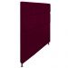 Cabeceira Estofada Damares 140 cm Casal Com Botonê  Suede Bordô - Amarena Móveis