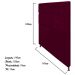 Cabeceira Estofada Damares 140 cm Casal Com Botonê  Suede Bordô - Amarena Móveis