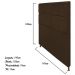 Cabeceira Estofada Damares 140 cm Casal Com Botonê  Suede Marrom - Amarena Móveis