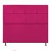 Cabeceira Estofada Damares 140 cm Casal Com Botonê  Suede Pink - Amarena Móveis
