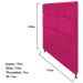 Cabeceira Estofada Damares 140 cm Casal Com Botonê  Suede Pink - Amarena Móveis