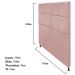 Cabeceira Estofada Damares 140 cm Casal Com Botonê  Suede Rosê - Amarena Móveis