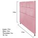 Cabeceira Estofada Damares 140 cm Casal Com Botonê  Suede Rosa Bebê - Amarena Móveis