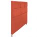 Cabeceira Estofada Damares 140 cm Casal Com Botonê  Suede Terracota - Amarena Móveis